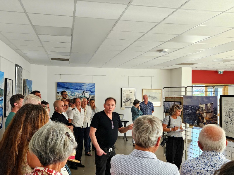 © photo Jean-François Tanneau du Mérite Maritime29 : présentation de l'exposition Secrets de mer.