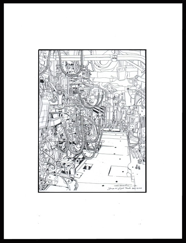 © Eric Berthou : dessin sur le motif, format raisin