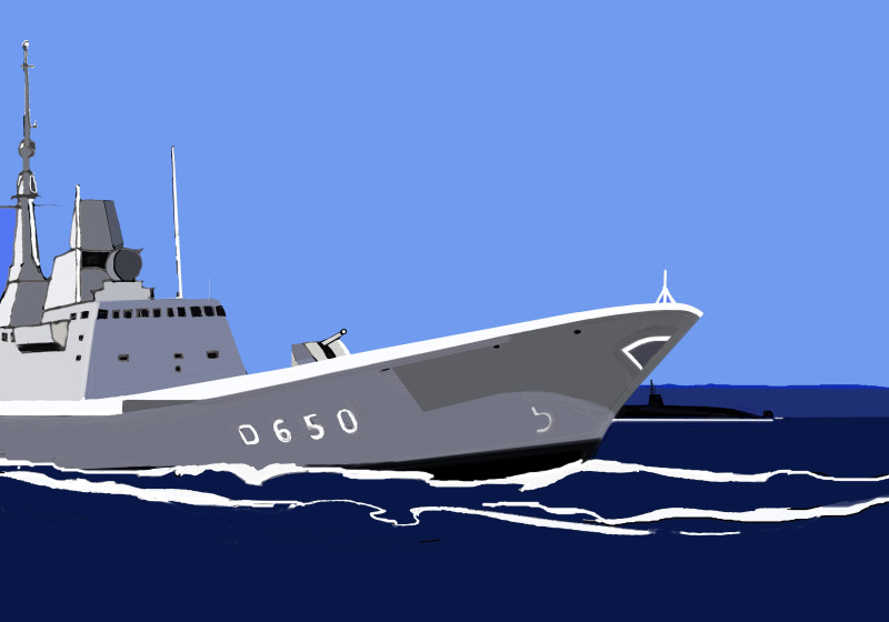 © Illustration Eric Berthou : FREMM